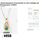 Screenshot of gold and emerald necklace